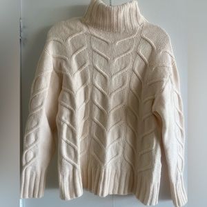 Aritzia Wilfred Cable Knit Turtleneck Sweater